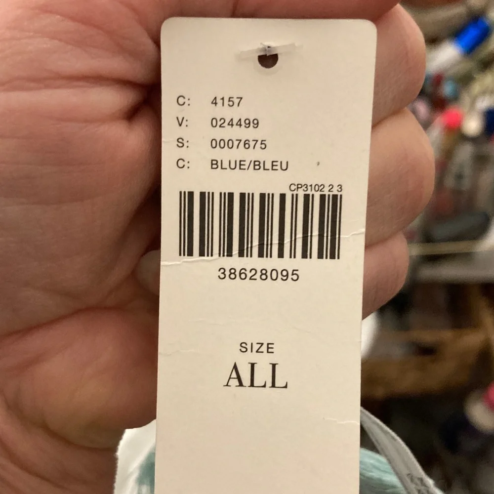 Anthropologie Teal Geometric Scarf NWT - Picture 7 of 7